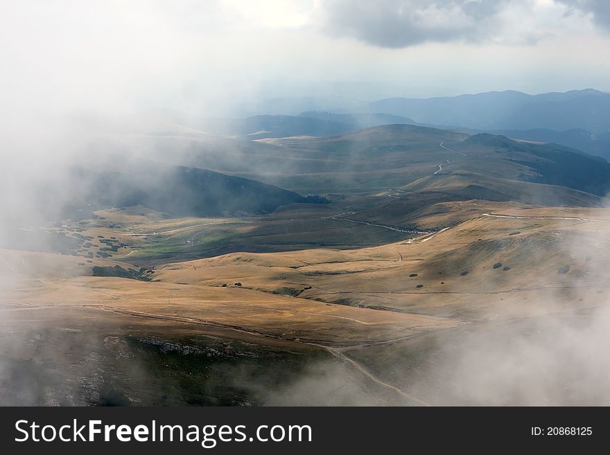 Landscape of Bucegi mountains, photo taken in Romania. Landscape of Bucegi mountains, photo taken in Romania