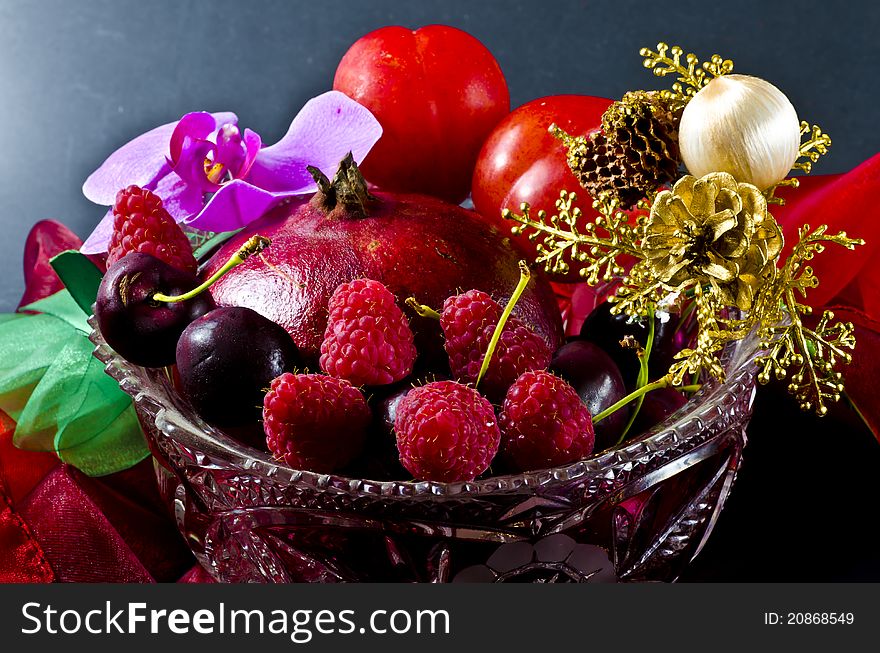 Fruit Bowl With Fruit
