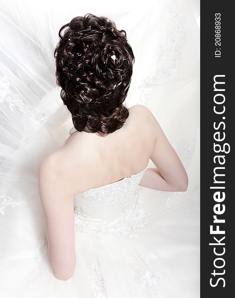 Hairdress of the bride