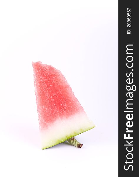 Piece of fresh watermelon isolated on white background. Piece of fresh watermelon isolated on white background