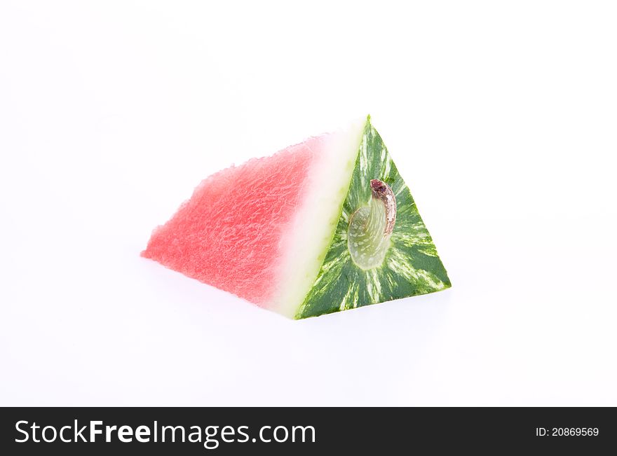 Piece of fresh watermelon isolated on white background. Piece of fresh watermelon isolated on white background