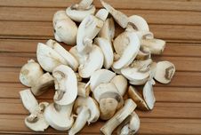 Sliced Mushrooms Royalty Free Stock Photo Sliced Mushrooms Royalty Free Stock Photo