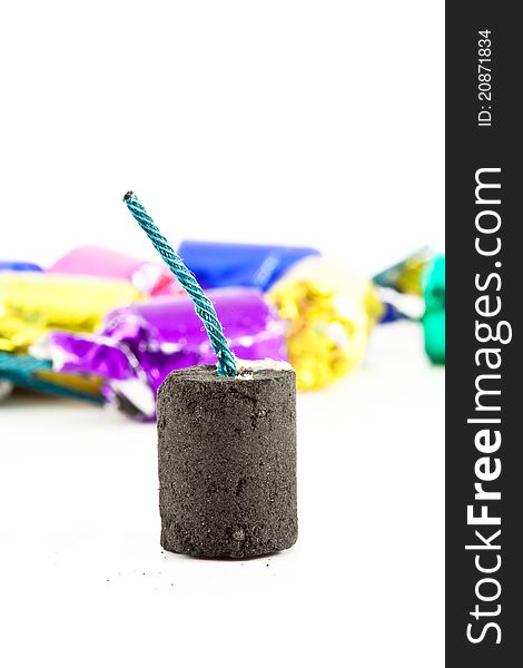 Colorful Firecrackers Isolated