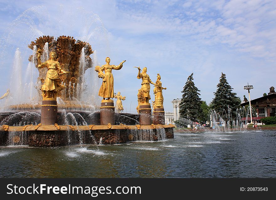 Fountain Friendship of Nations at All-Russia Exhibition Centre (Moscow, Russia)