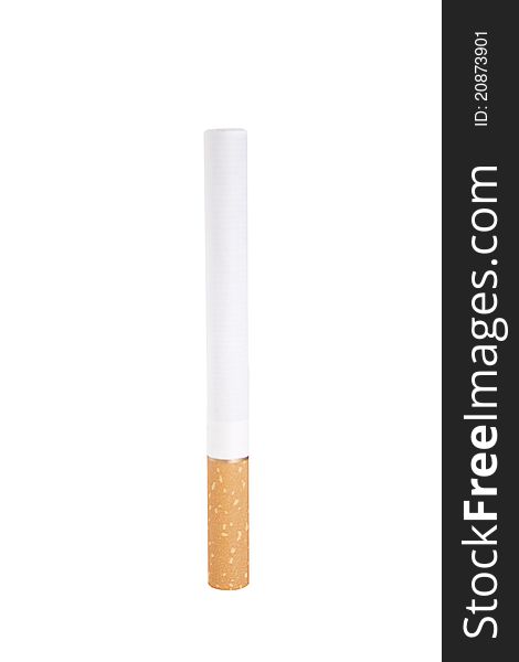 Close up of a filter tipped cigarette