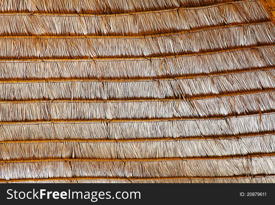 Texture of hay stack roof