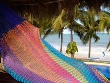 Sayulita Mexico Oceanfront Hammock With Pool Royalty Free Stock Images Sayulita Mexico Oceanfront Hammock With Pool Royalty Free Stock Images