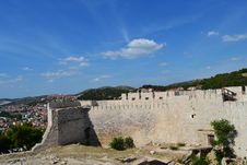 Walls Of The Castle Of Sibenik, Croatia Stock Photography Walls Of The Castle Of Sibenik, Croatia Stock Photography