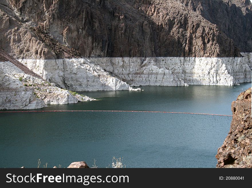 A picture of Colorado River at Hoover Dam. A picture of Colorado River at Hoover Dam.
