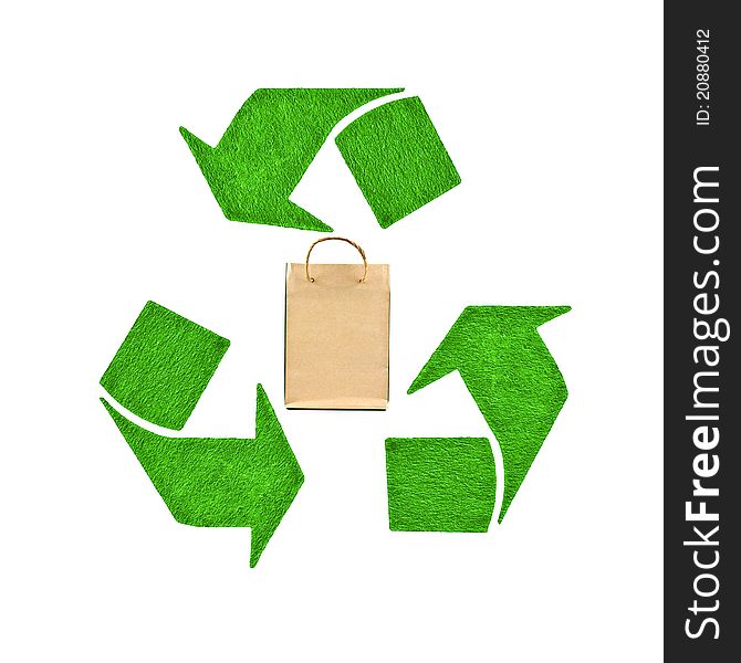 Recycle bag, sign of eco concept