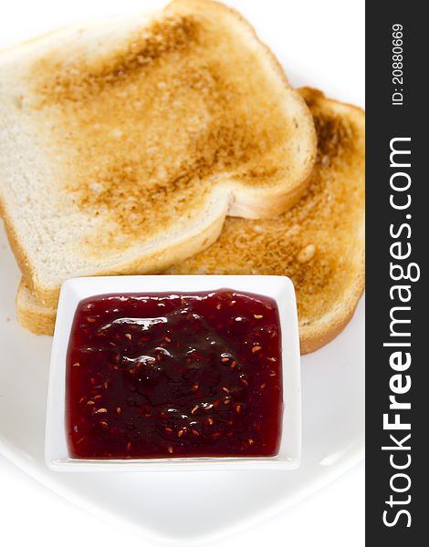 Toasts and jam