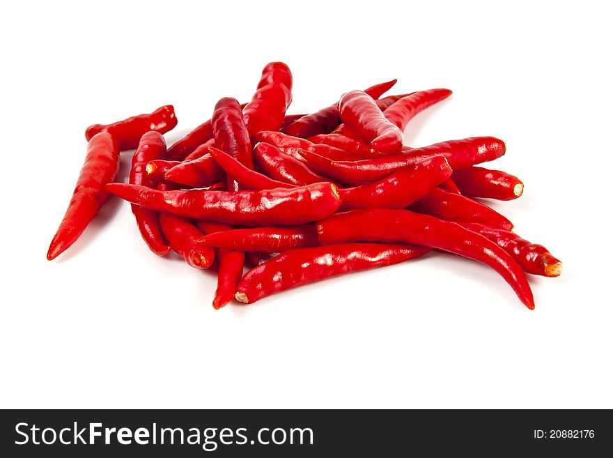 Hot chili text message on white background. Hot chili text message on white background