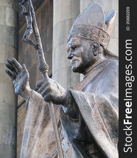 Pope John Paul the second in Katowice. Pope John Paul the second in Katowice