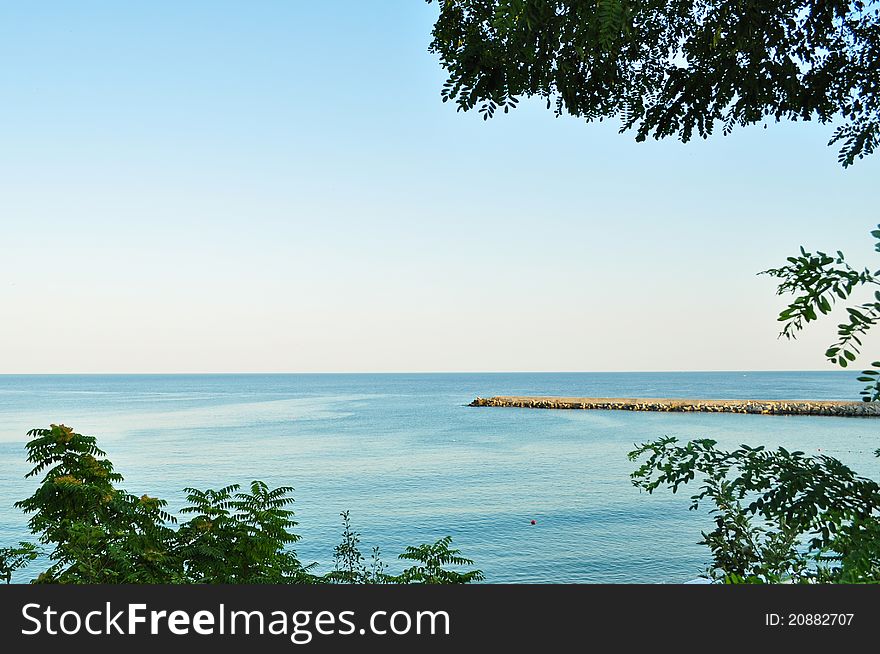 Image of the Black Sea in the town of Saints Helen and Constantine, Bulgaria, Europe. Image of the Black Sea in the town of Saints Helen and Constantine, Bulgaria, Europe