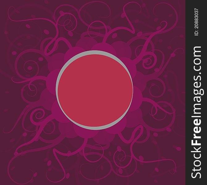 Purple Circles Vector Background