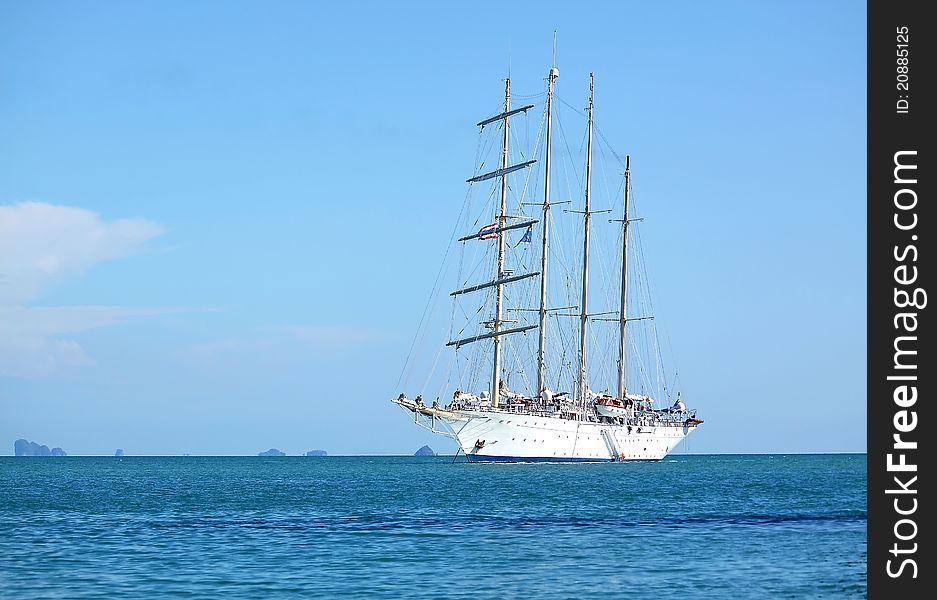 Yacht, Boat on the andaman sea
