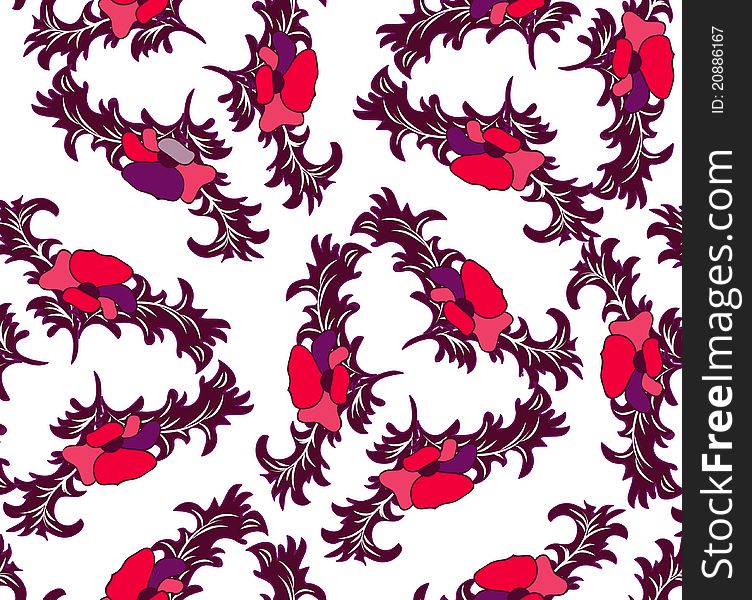 Floral vector pattern