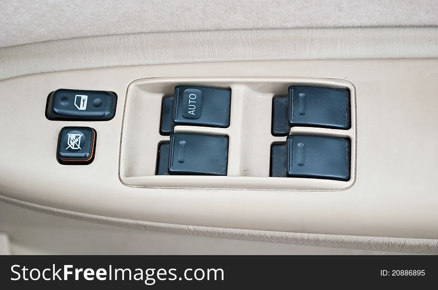 Switch in the car for open window.