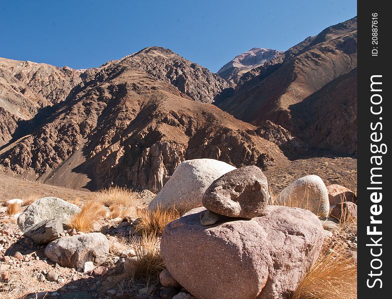 Rocks In Los Andes Mountains