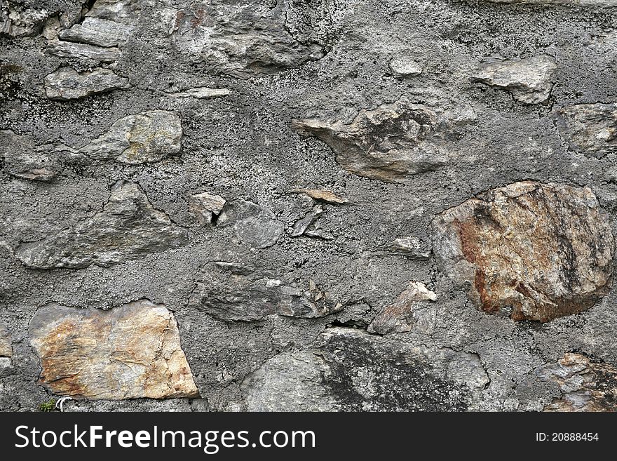 Closeup of stone wall use for construction business and designers (Textures)