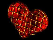 3D Red Love Heart Royalty Free Stock Photos 3D Red Love Heart Royalty Free Stock Photos