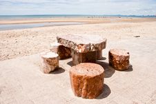 Table On The Beach Stock Photography Table On The Beach Stock Photography