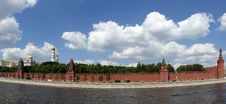 Moscow. Panoramic View Of The Kremlin Stock Photos