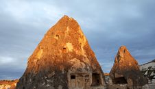 Early Morning Sunrays On Cappadocia Caves Royalty Free Stock Photo Early Morning Sunrays On Cappadocia Caves Royalty Free Stock Photo