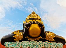 God Named Rahu Royalty Free Stock Photography