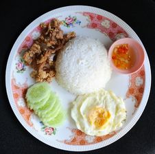Fried Pork With Garlic Pepper Stock Photos Fried Pork With Garlic Pepper Stock Photos