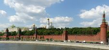 Moscow. Panoramic View Of The Kremlin Stock Photo