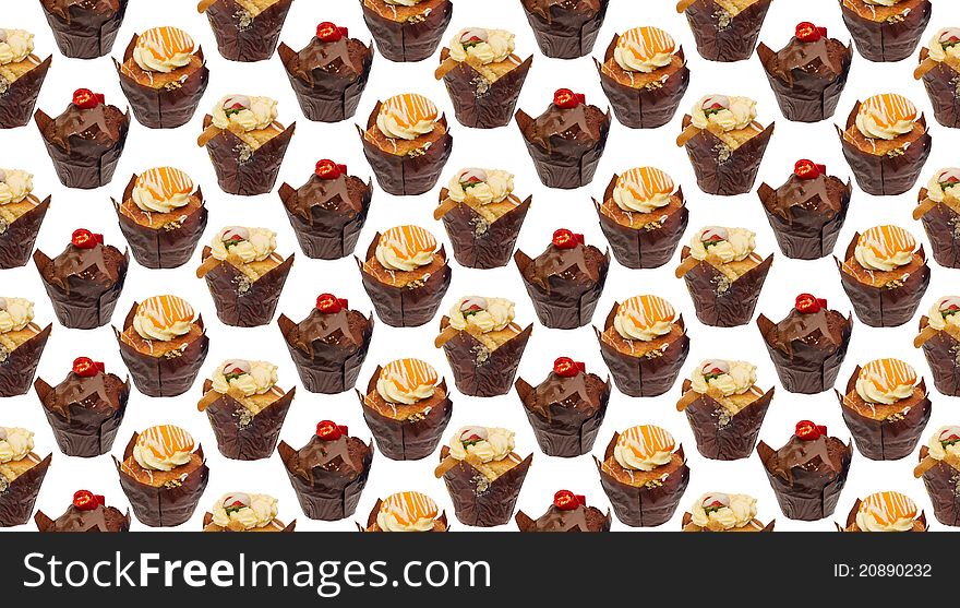 Cupcakes wallpaper pattern repeat