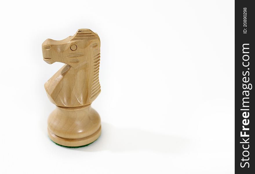 Isolated profile of a knight chess piece. Isolated profile of a knight chess piece.