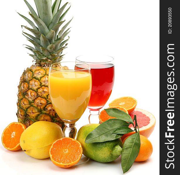 Fresh Fruit And Juice