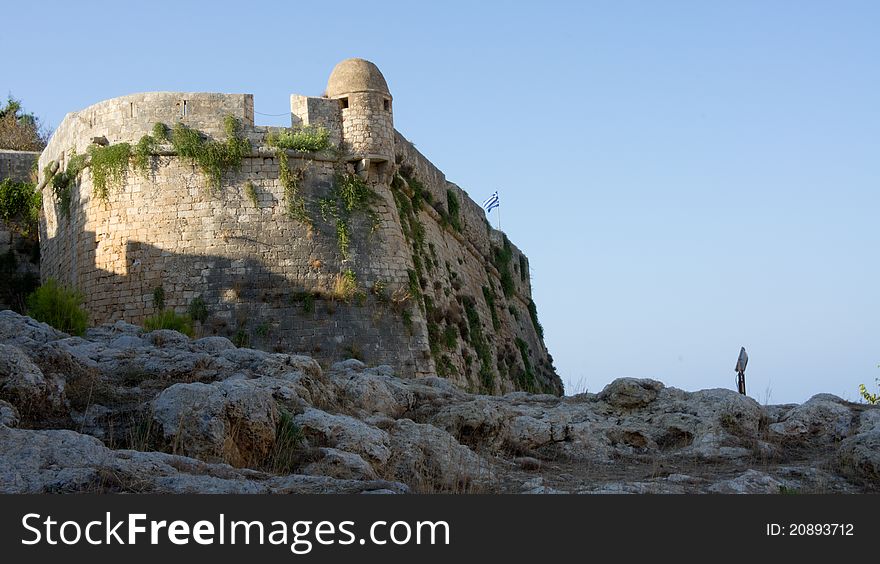 Fortezza fortress in Rethymno city, Crete