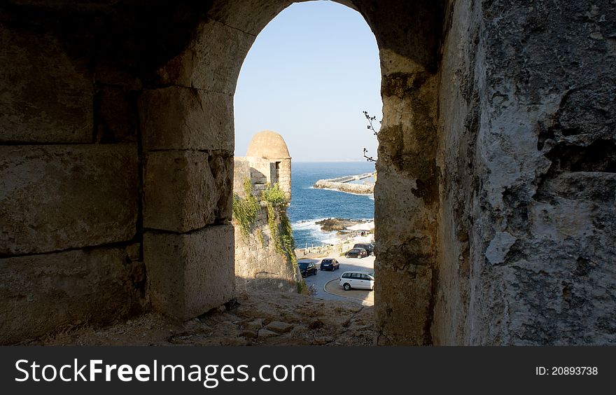 Fortezza fortress in Rethymno city, Crete. Fortezza fortress in Rethymno city, Crete