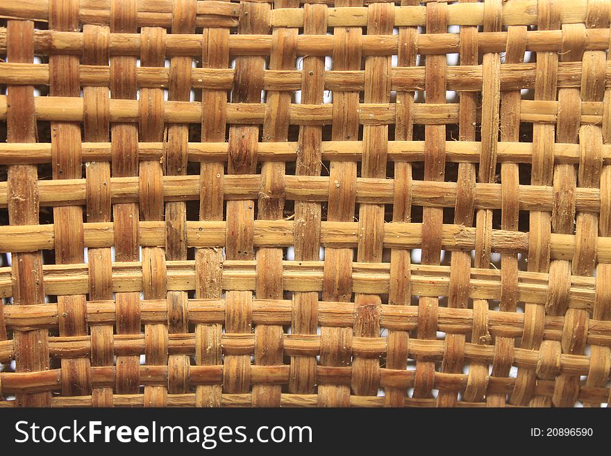 Close-up of rattan weaving - background, texture