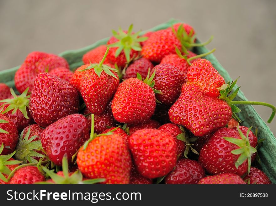 Healthy and nutritious berries placed in box. Healthy and nutritious berries placed in box.