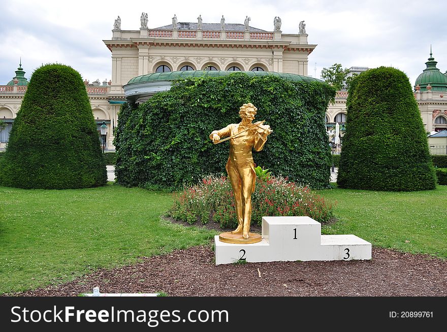 Strauss Monument at Vienna's Park. Strauss Monument at Vienna's Park