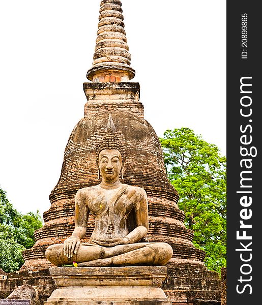 The ancient Sukhothai Historical Park in Thailand