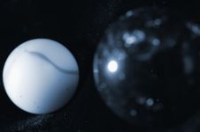 Spheres Of Glass, Space Idea Royalty Free Stock Images