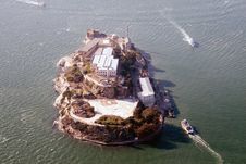 Aerial View Of Alcatraz Royalty Free Stock Images Aerial View Of Alcatraz Royalty Free Stock Images