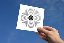 Hand With Target Royalty Free Stock Photo Hand With Target Royalty Free Stock Photo