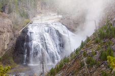 Waterfall In Yellowstone Royalty Free Stock Image Waterfall In Yellowstone Royalty Free Stock Image