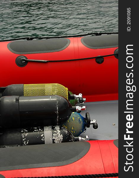 Oxygen Tanks On A Boat