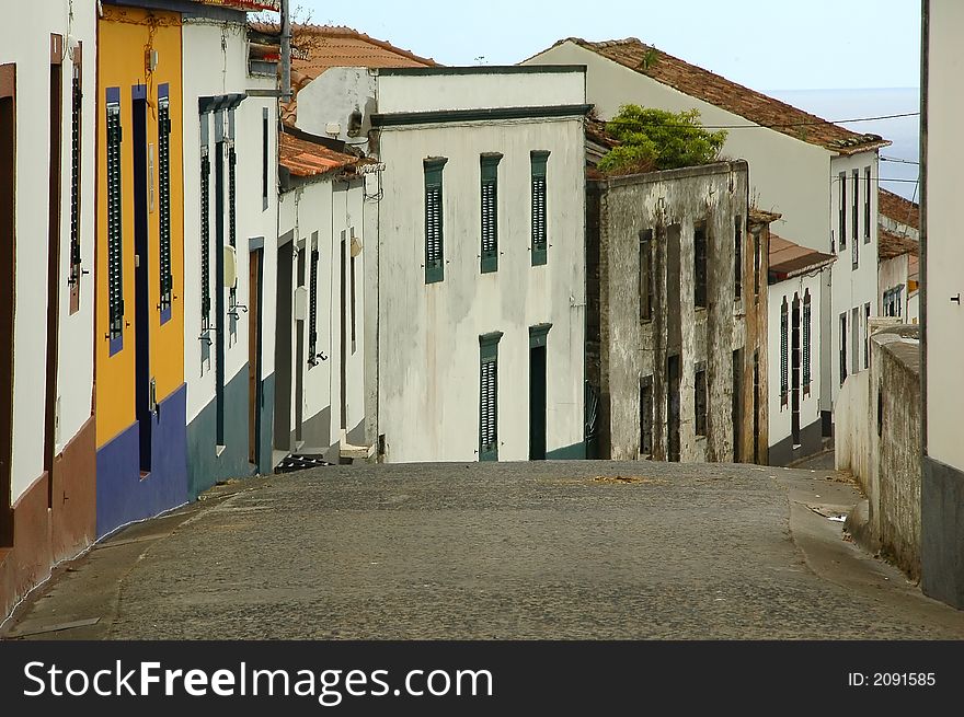 Old homes in an Azores village