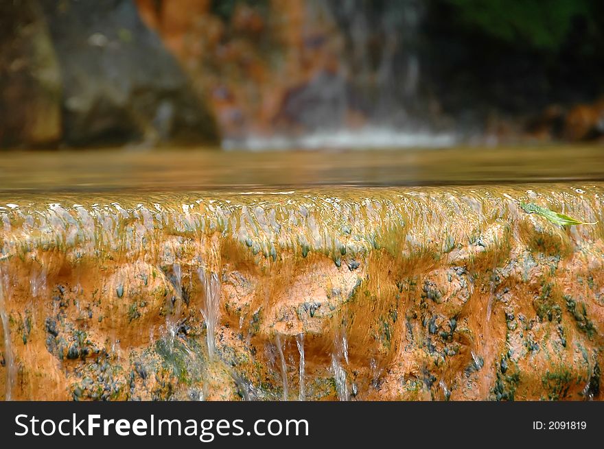 Exotic natural pool in the Azores