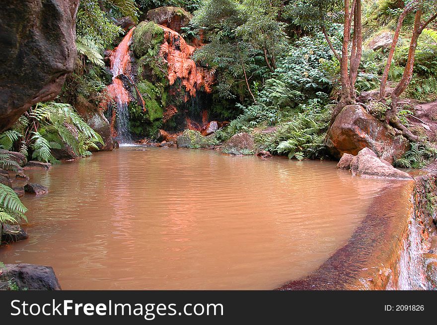 Exotic Natural Pool In The Azores