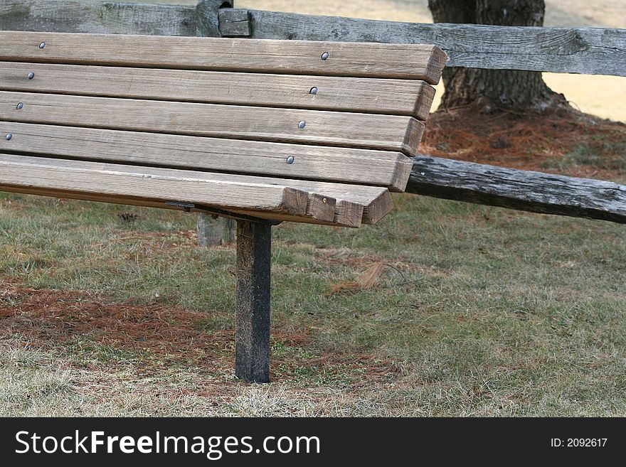 An image of a park bench