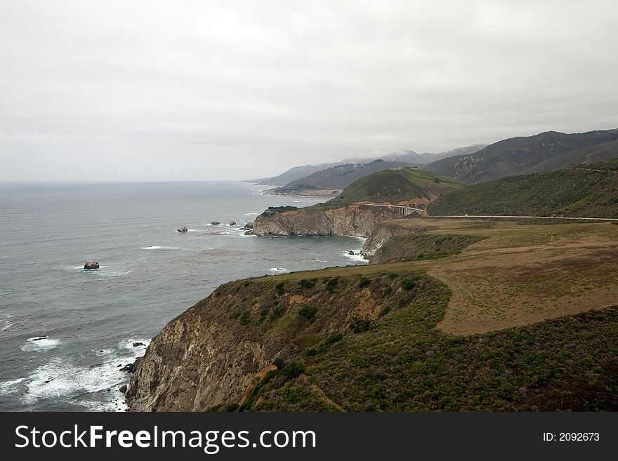 View of Big Sur, California